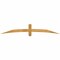 Ekena Millwork Bellingham Rough Sawn Timber Gable Bracket, Western Red Cedar, 84"W x 14"H x 2"D x 4"F, 4/12 Pitch GBW084X14X0204BEL00RWR - alternate 1